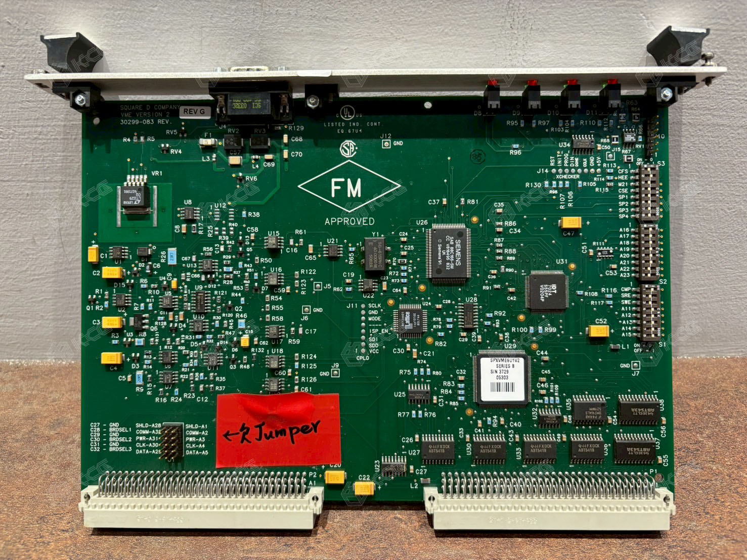 SQUARE D<br/>0660-01809<br/>INTF CARD VME 0543<br/>SPX VME6U1V2<br/>30299-083 REV.G